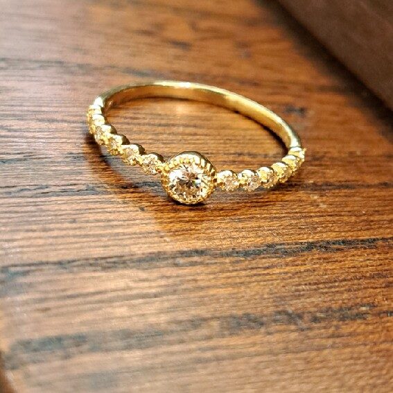 K18ダイヤリング